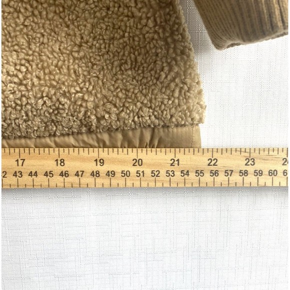 1 Madison Expedition Teddy Jacket Coat Women’s Medium Hooded Full Zip Tan - Picture 12 of 12